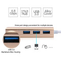 High Quality USB 3.0 Hub Ports with RJ45 Cable Adapter